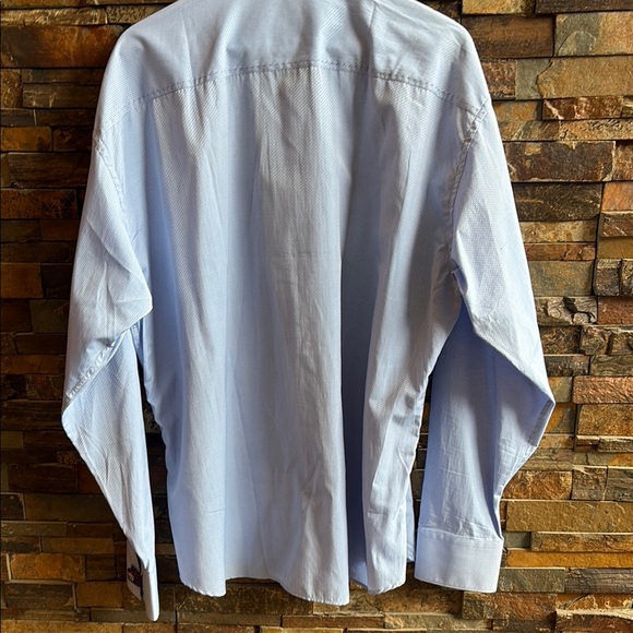 Men's Bertigo Light Blue Dress Shirt 8(4xl) Brand New - Picture 3 of 10